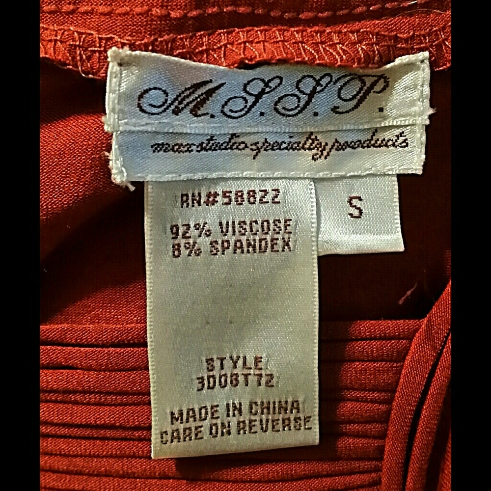 Rust M.S.S.P. knit top - Picture 3 of 3